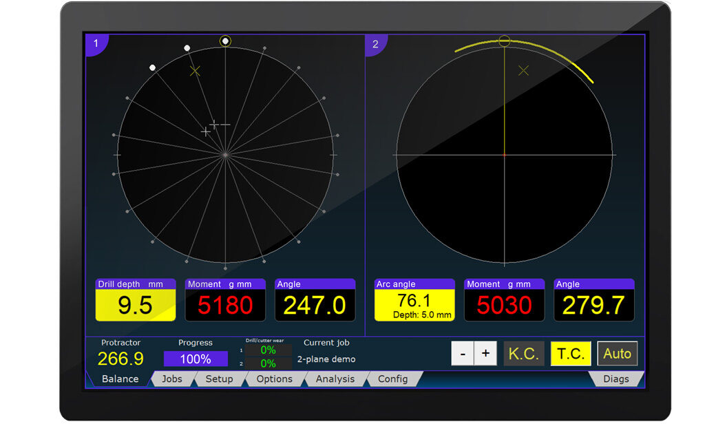 Balancing screen display